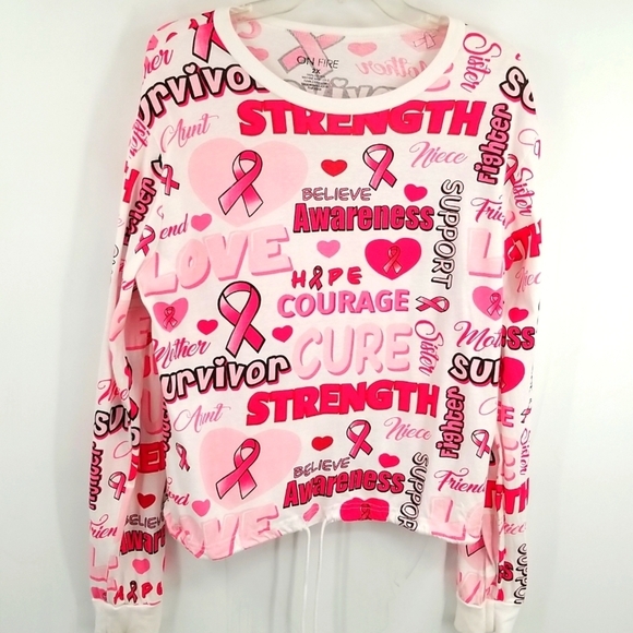 Donating 6/20/25 or Accepting Best Offer❤️3/$30 Breast Cancer Awareness Pink Top - Picture 1 of 11